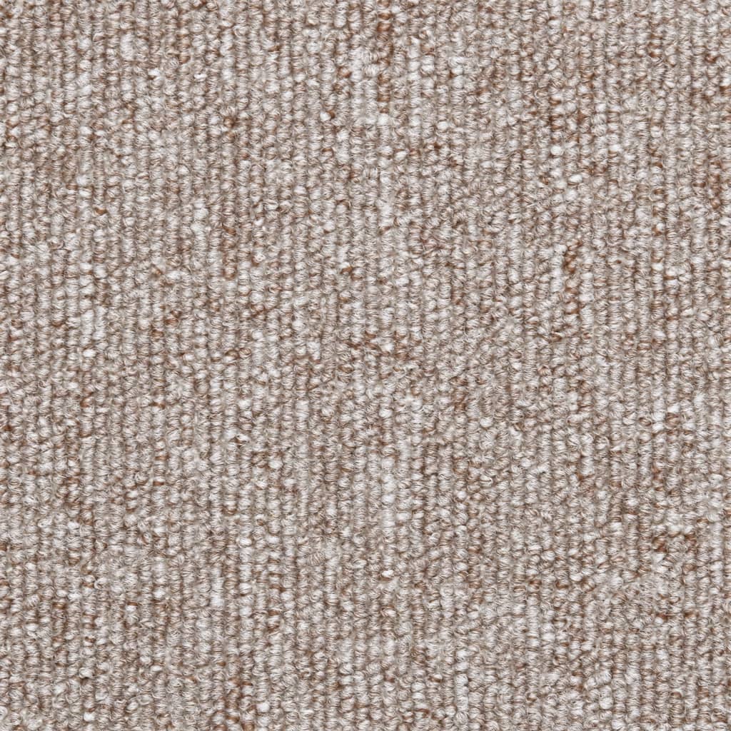 Tappetini per scale 15 pz 56x17x3 cm Marrone chiaro Semicircolari