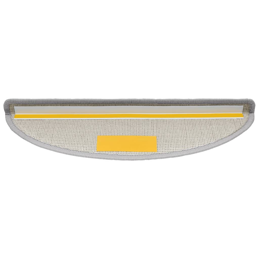 Tappetini per scale 15 pz 56 x 17 x 3 cm Non-Slip Grigio Chiaro