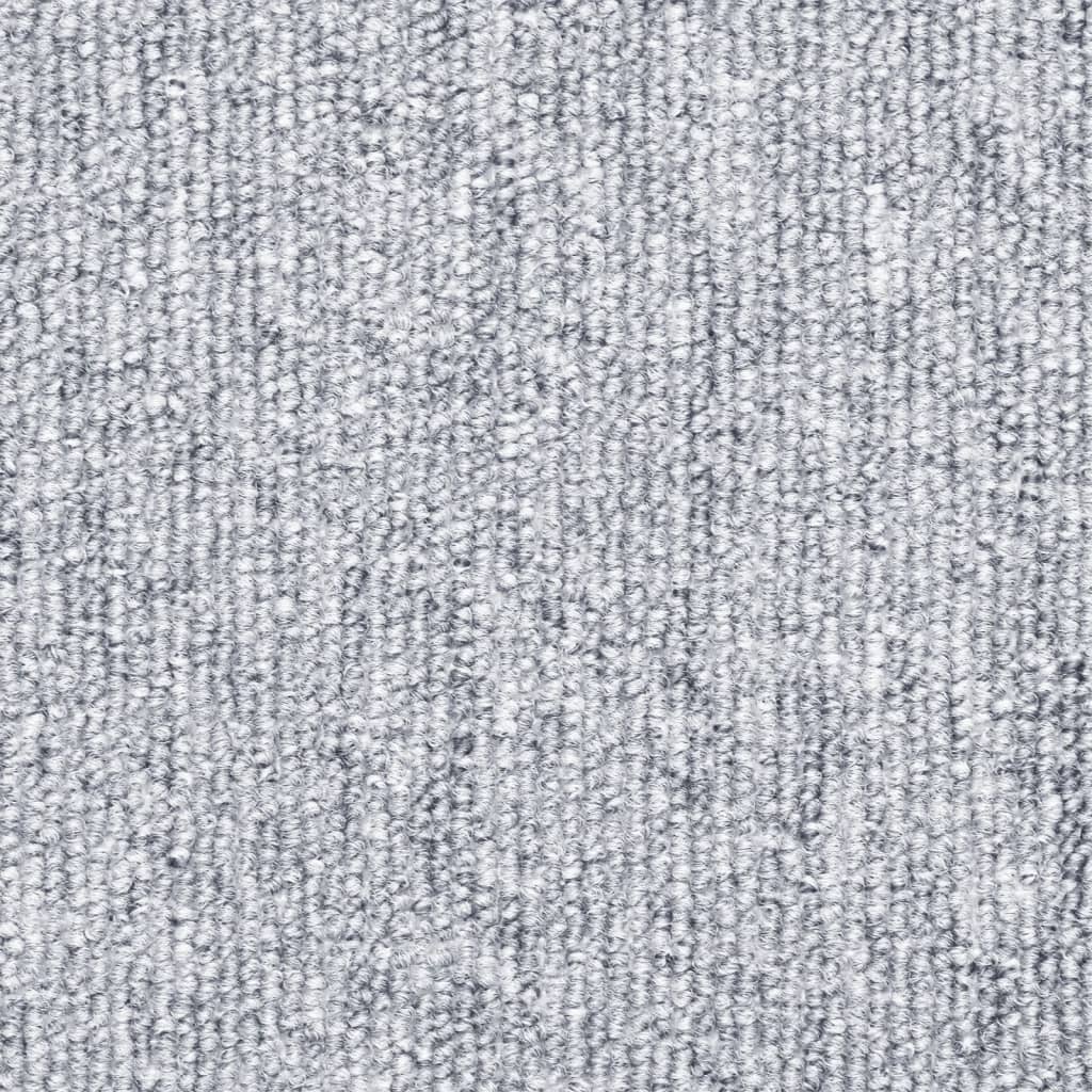 Tappetini per scale 15 pz 56 x 17 x 3 cm Non-Slip Grigio Chiaro