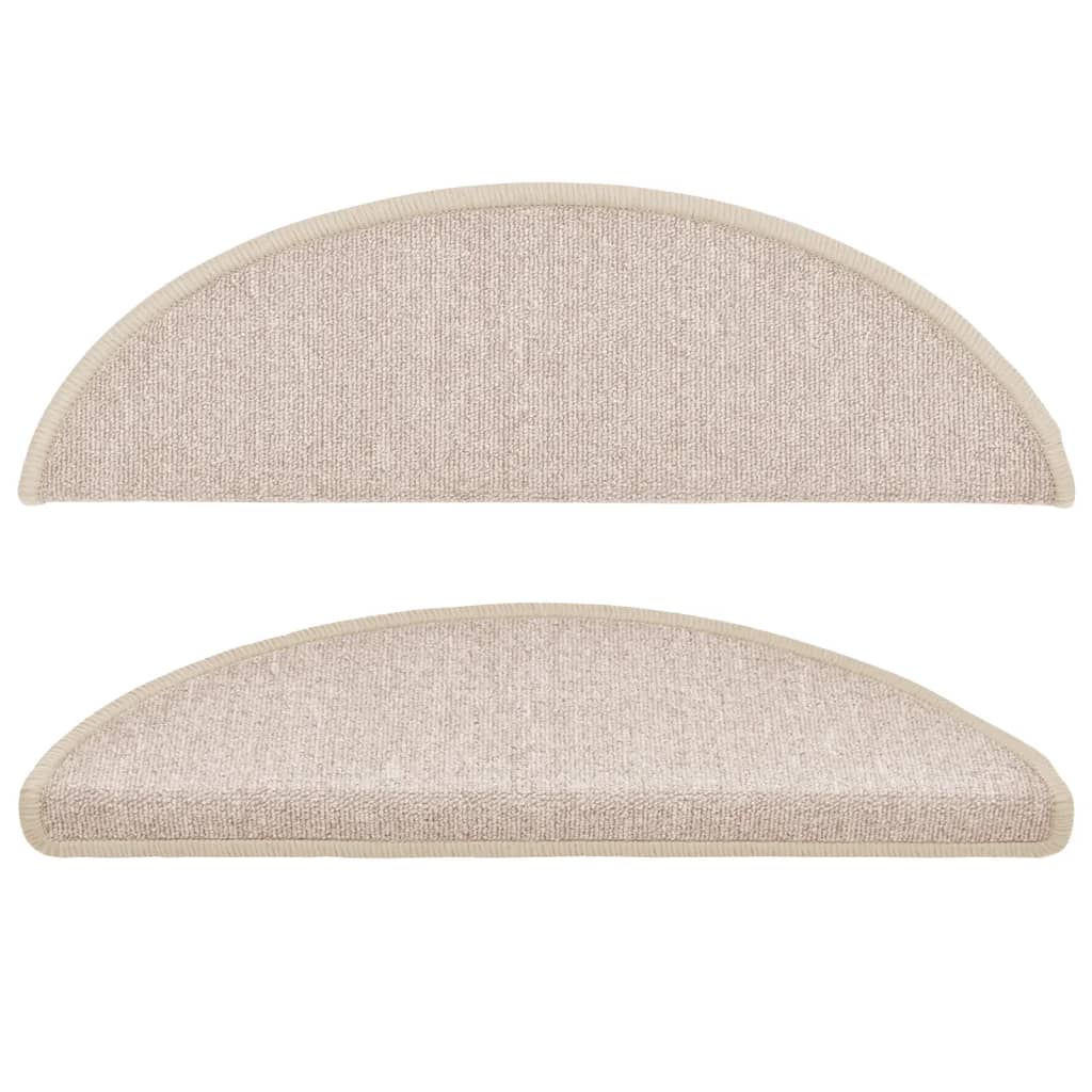 Tappetini per scale 15 pz 56 x 17 x 3 cm Non-Slip Tortora