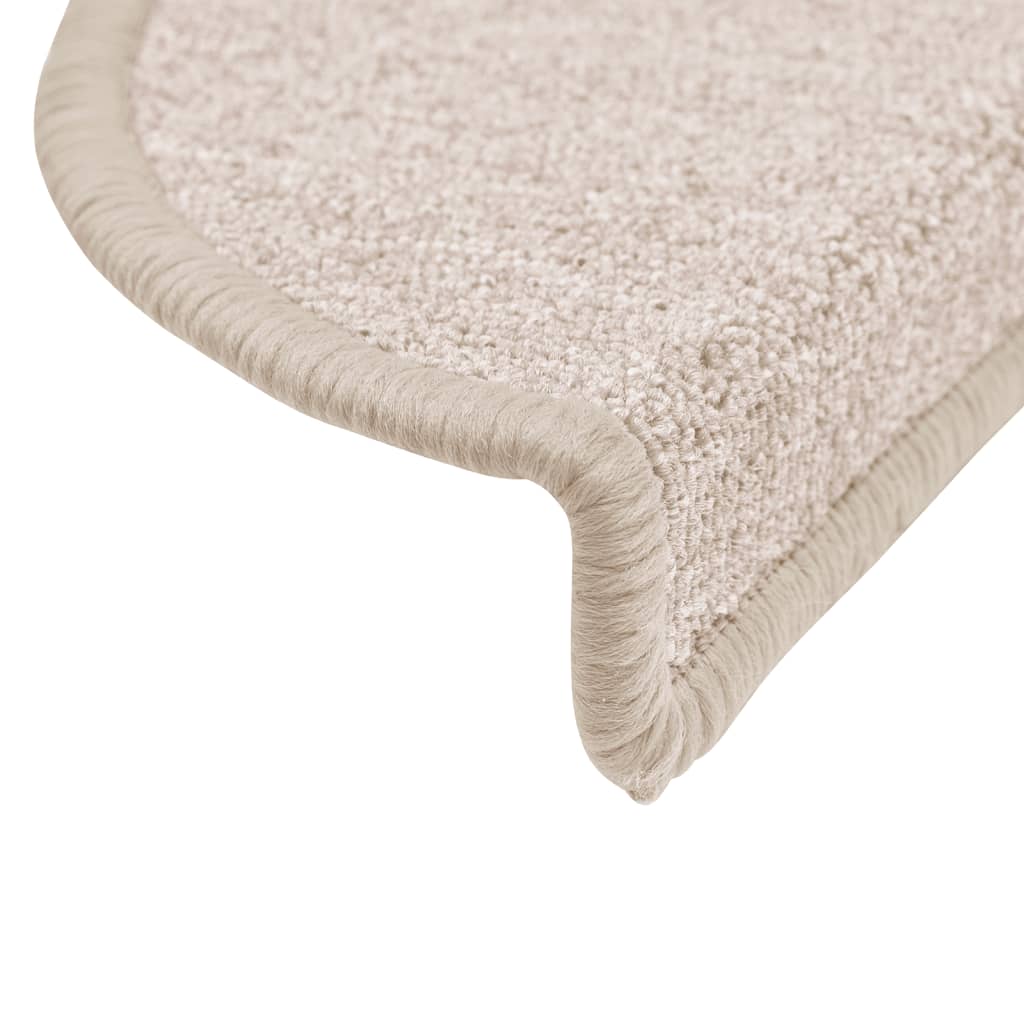 Tappetini per scale 15 pz 56 x 17 x 3 cm Non-Slip Tortora