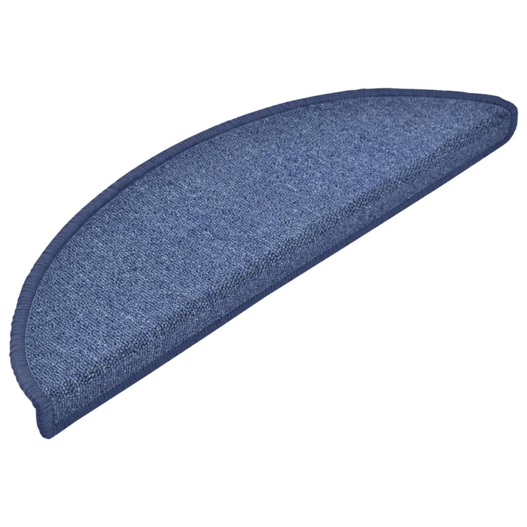 Tappetini per scale 15 pz 56 x 17 x 3 cm Non-Slip Blu