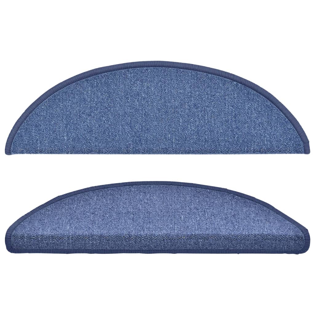 Tappetini per scale 15 pz 56 x 17 x 3 cm Non-Slip Blu