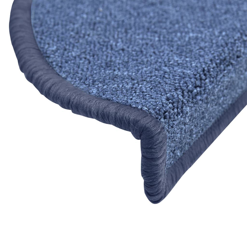 Tappetini per scale 15 pz 56 x 17 x 3 cm Non-Slip Blu