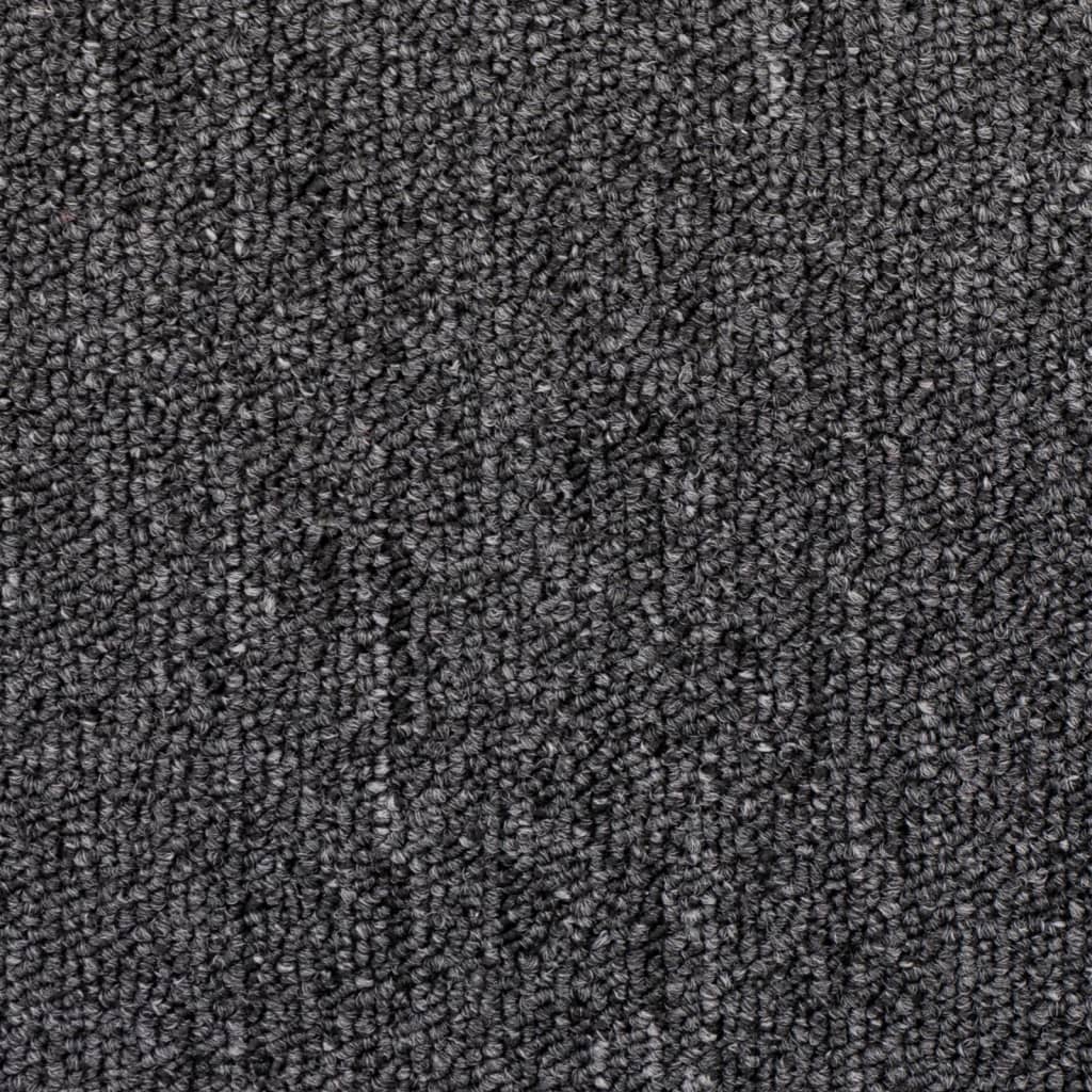 Tappetini per scale 15 pz 65 x 24 x 4 cm Non-Slip Antracite