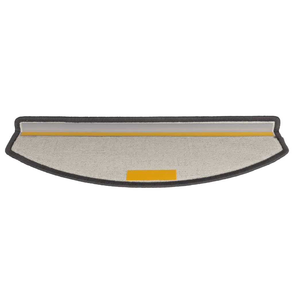 Tappetini per scale 15 pz 65x24x4 cm Grigio scuro Semicircolari Grandi