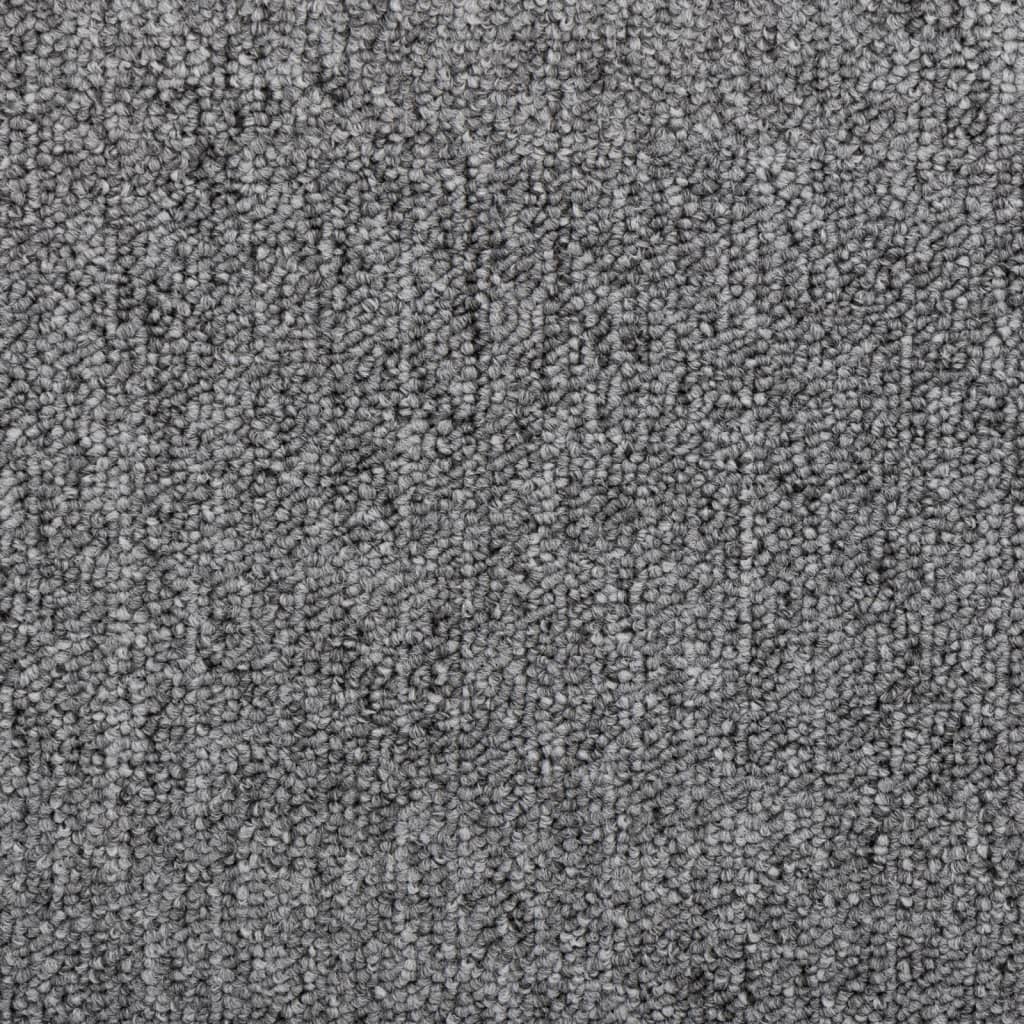 Tappetini per scale 15 pz 65x24x4 cm Grigio scuro Semicircolari Grandi