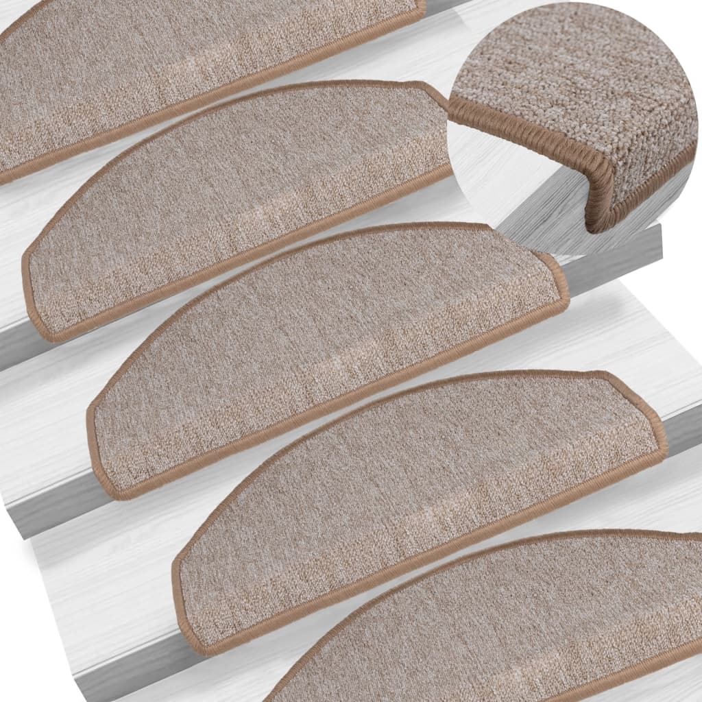 Tappetini per scale 15 pz 65 x 24 x 4 cm Non-Slip