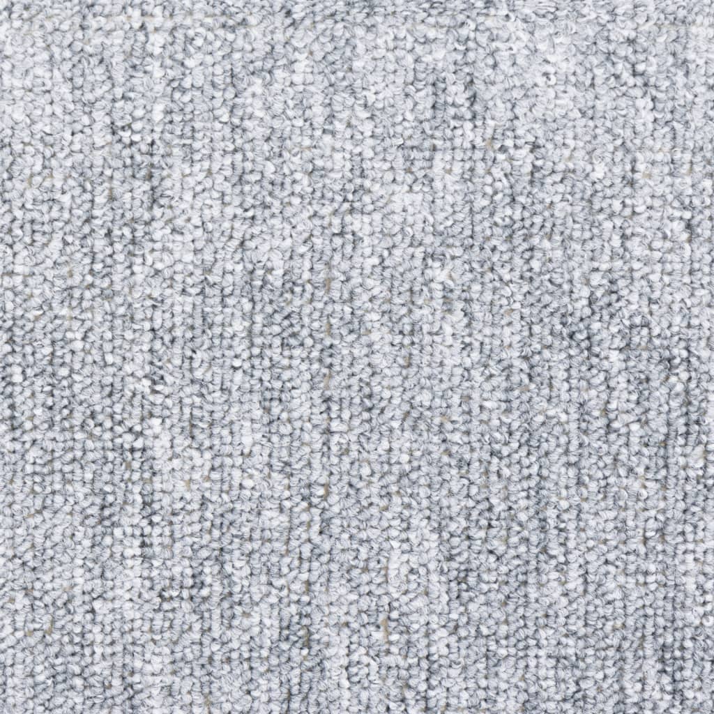 Tappetini per scale 15 pz 65x24x4 cm Grigio chiaro Semicircolari Grandi