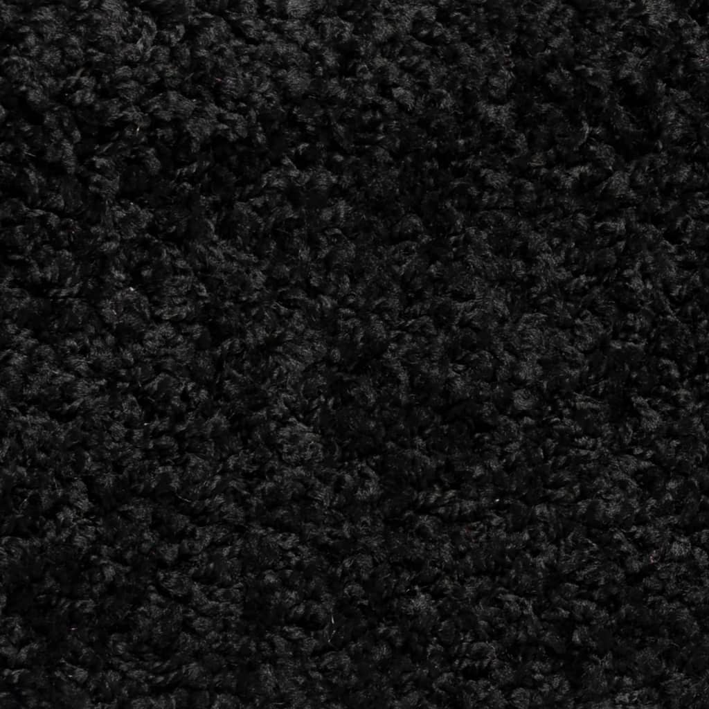 Tappetini per scale 15 pz 56x17x3 cm Nero Semicircolari