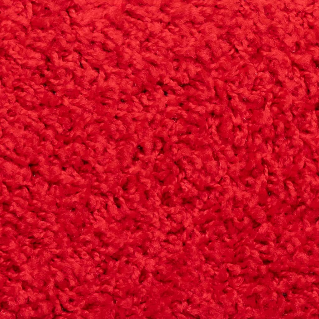 Tappetini per scale 15 pz 56x17x3 cm rossi semicircolari