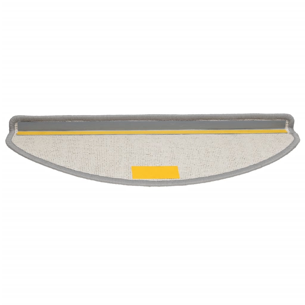 Tappetini per scale 15 pz 65x21x4 cm Grigio Semicircolari Grandi