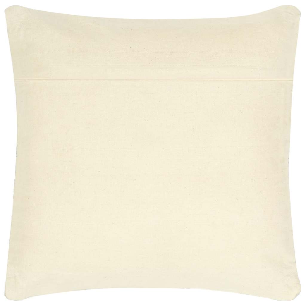 Cuscino Chindi Grigio Chiaro 60x60 cm in Pelle e Cotone