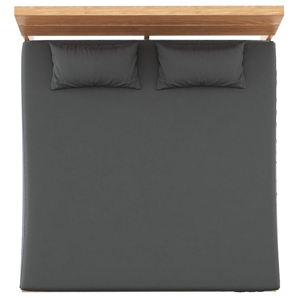 Lenzuola 2 pz in Pile di Poliestere 200x200 cm Antracite
