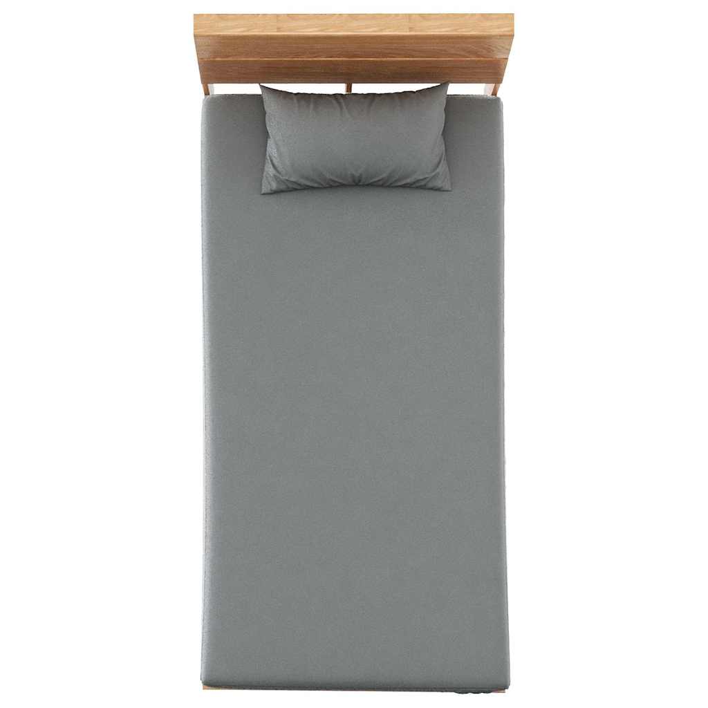 Lenzuola 2 pz in Pile di Poliestere 100x200 cm Grigie