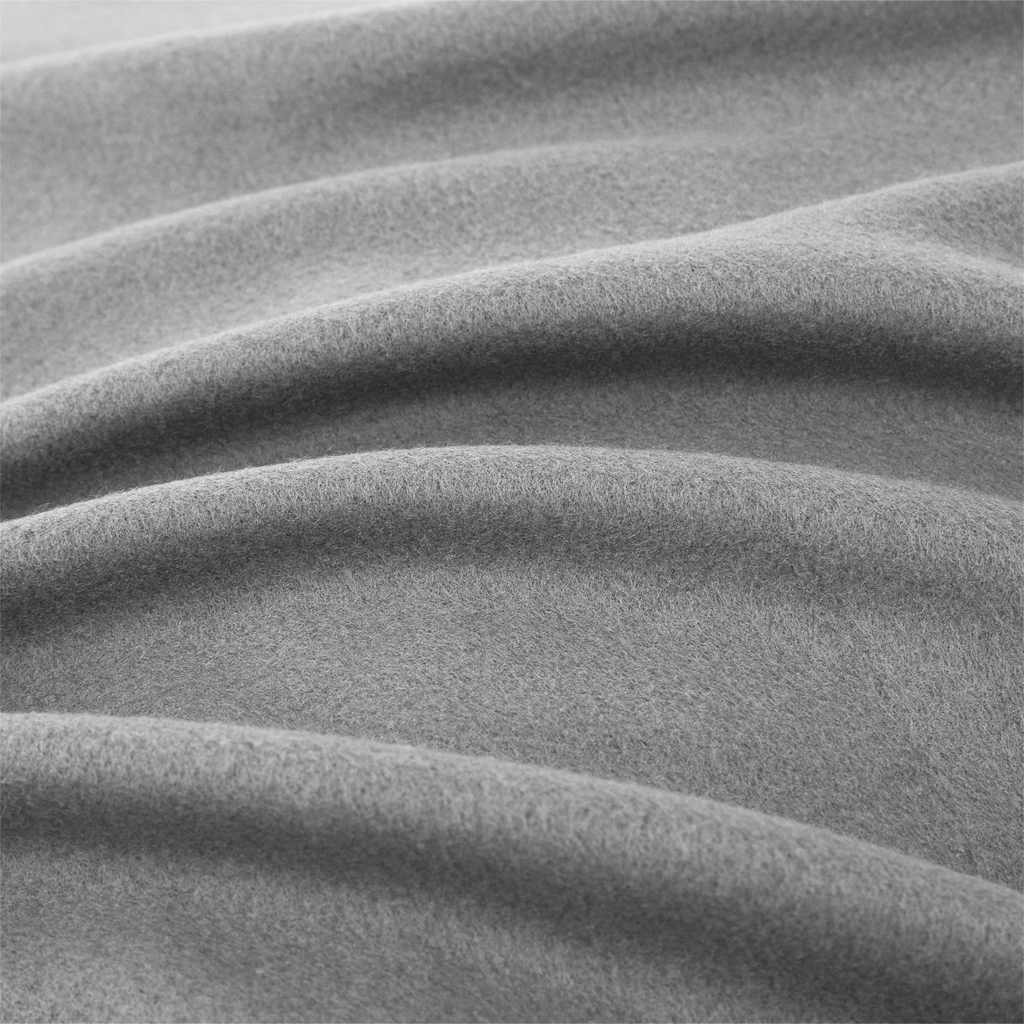 Lenzuola 2 pz in Pile di Poliestere 100x200 cm Grigie