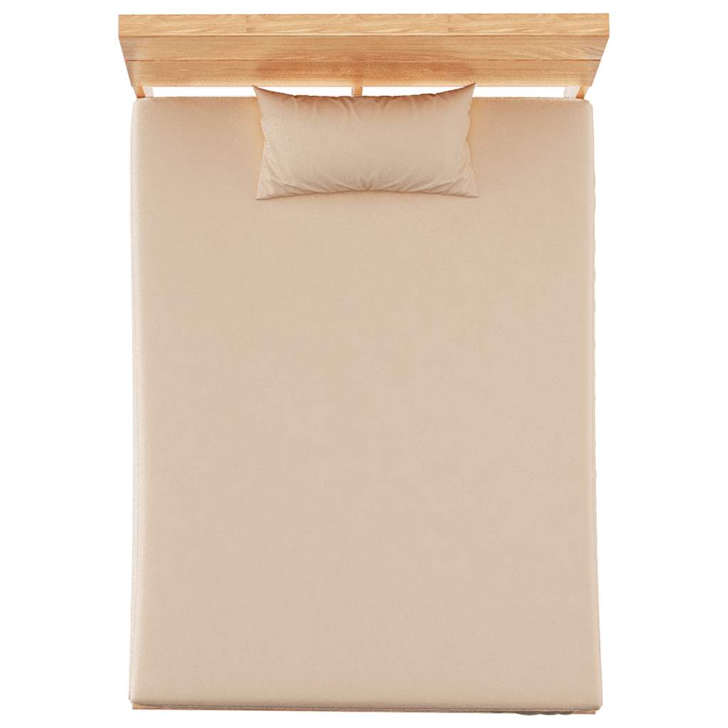 Lenzuola 2 pz in Pile di Poliestere 150x200 cm Beige