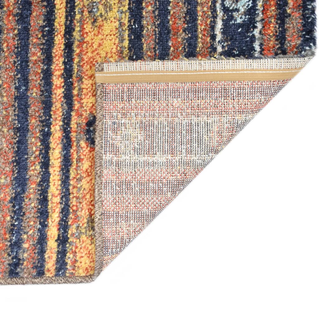Tappeto Blu e Arancione 160x230 cm in PP
