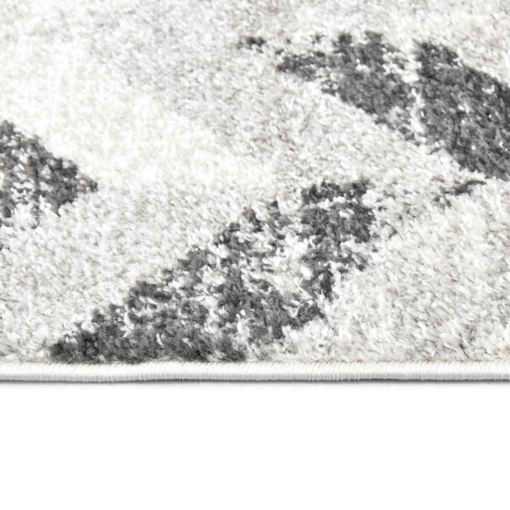 Tappeto Grigio e Bianco 80x150 cm in PP