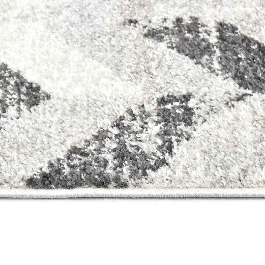 Tappeto Grigio e Bianco 120x170 cm in PP