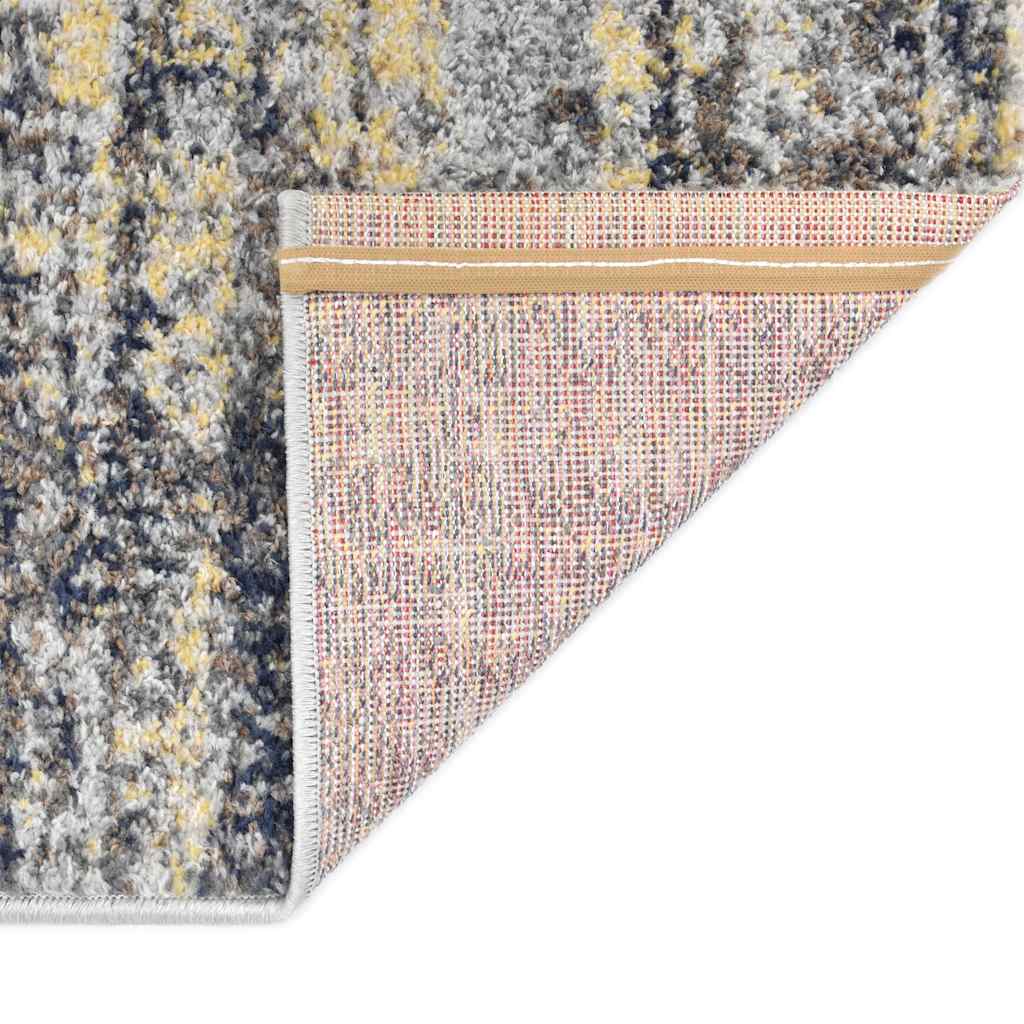 Tappeto Grigio e Beige 80x150 cm in PP