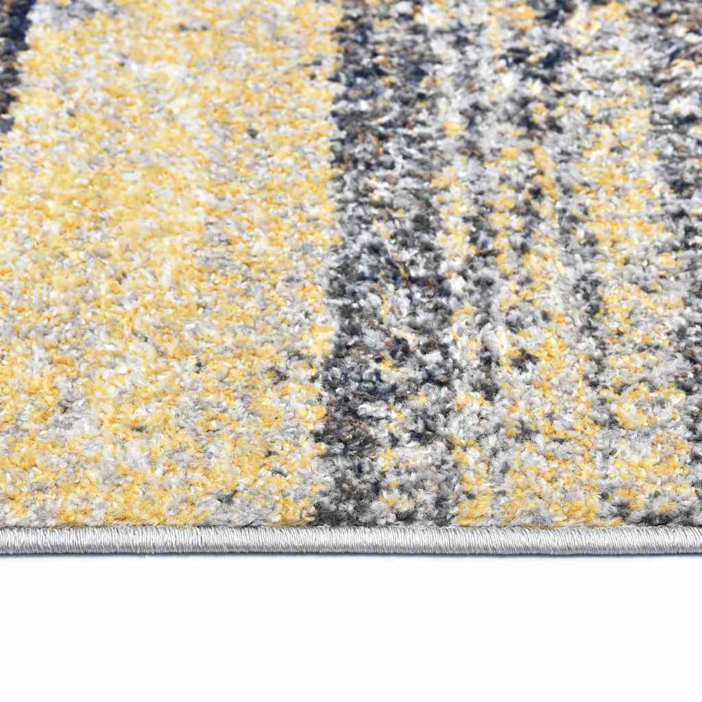 Tappeto Grigio e Beige 80x150 cm in PP