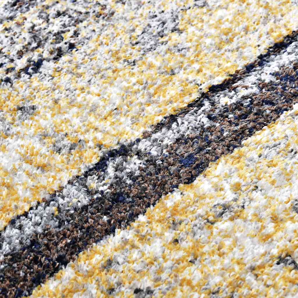 Tappeto Grigio e Beige 80x150 cm in PP