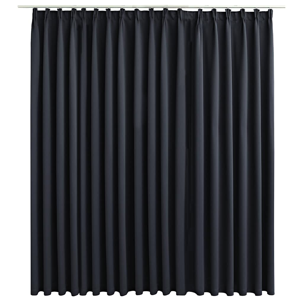 Tenda Oscurante con Ganci Nera 290x245 cm