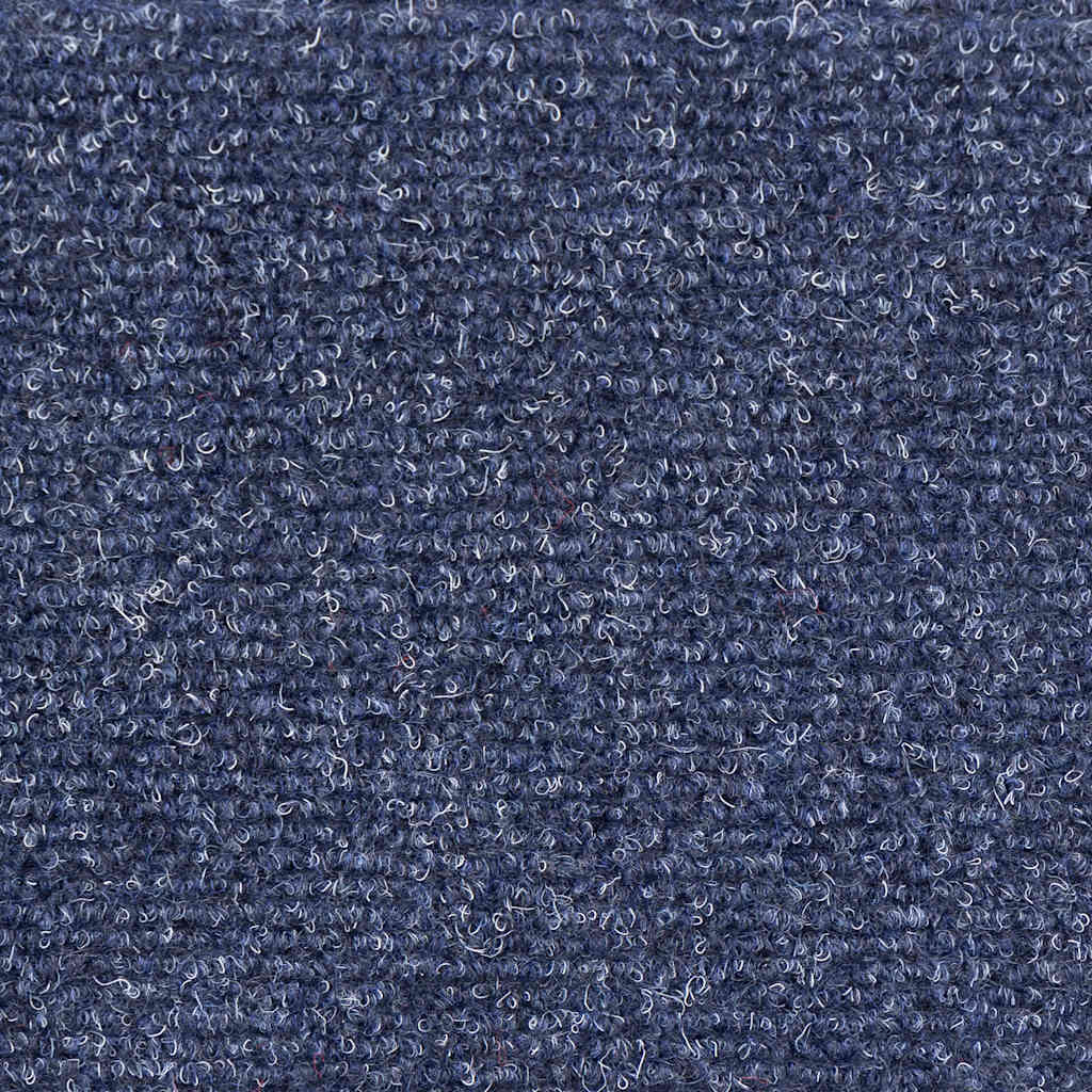Tappetini per scale autoadesivi 15 pz 65x21x4 cm blu bordo rettangolare
