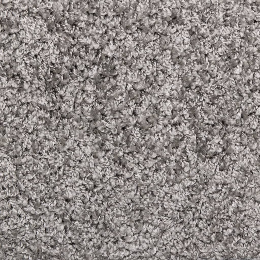 Tappetini per scale 15 pz 65x21x4 cm Grigio Bordo rettangolare