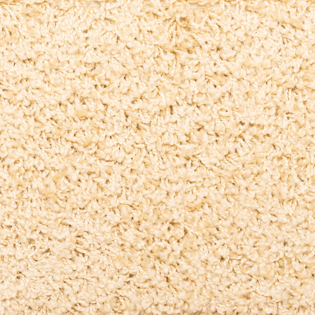 Tappetini per scale 15 pz 65x21x4 cm Crema Bordo rettangolare