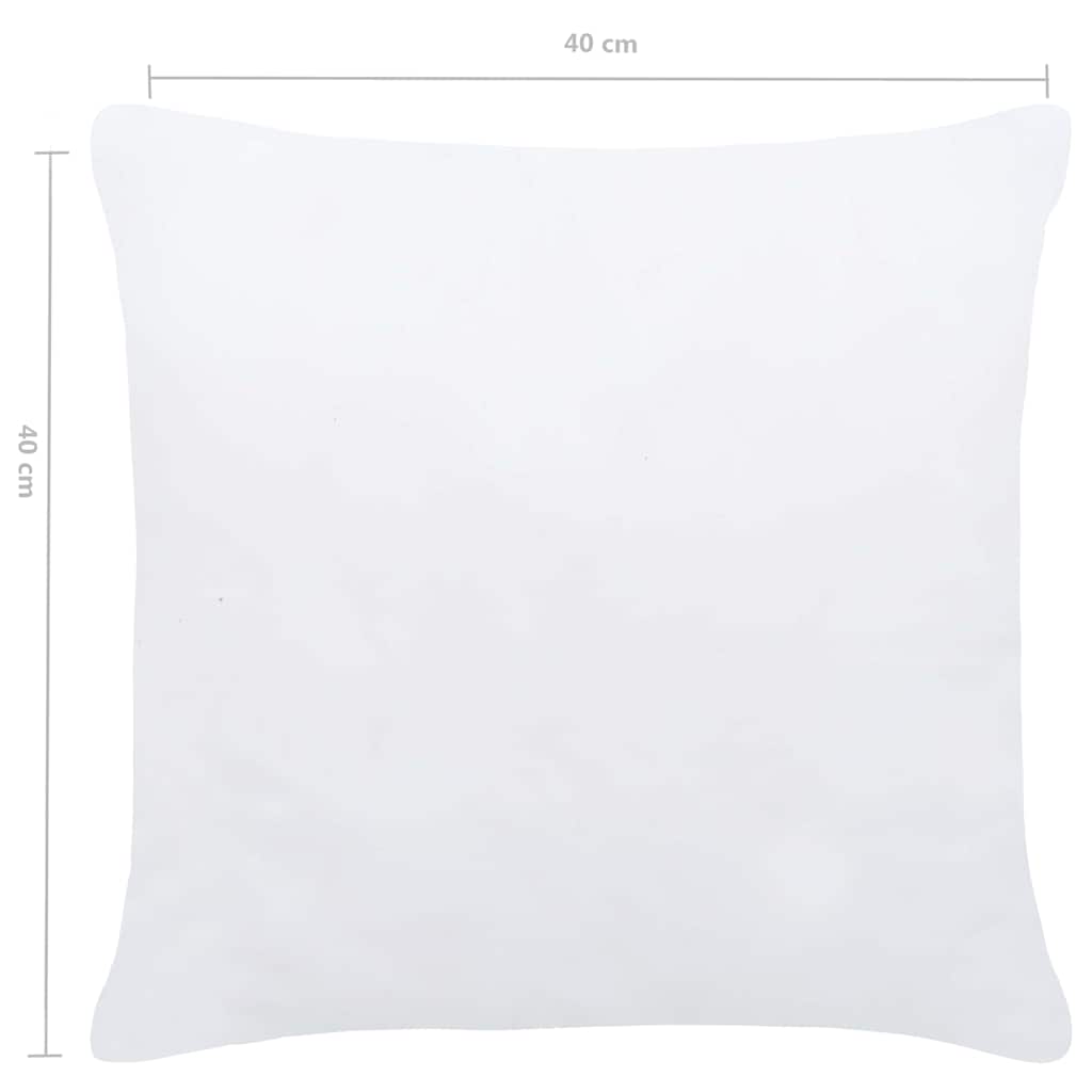 Imbottitura per Cuscini 2 pz 40x40 cm Bianco