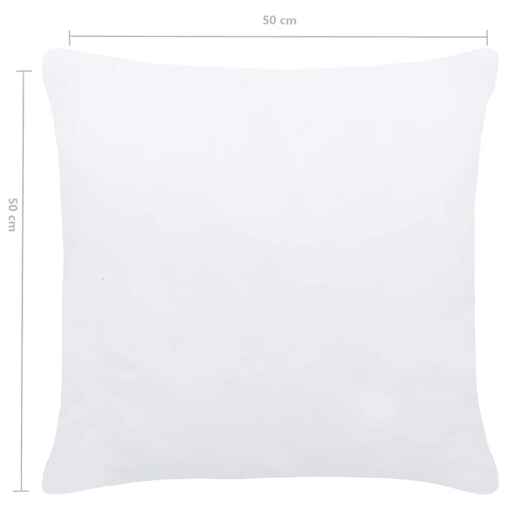 Imbottitura per Cuscini 4 pz 50x50 cm Bianco