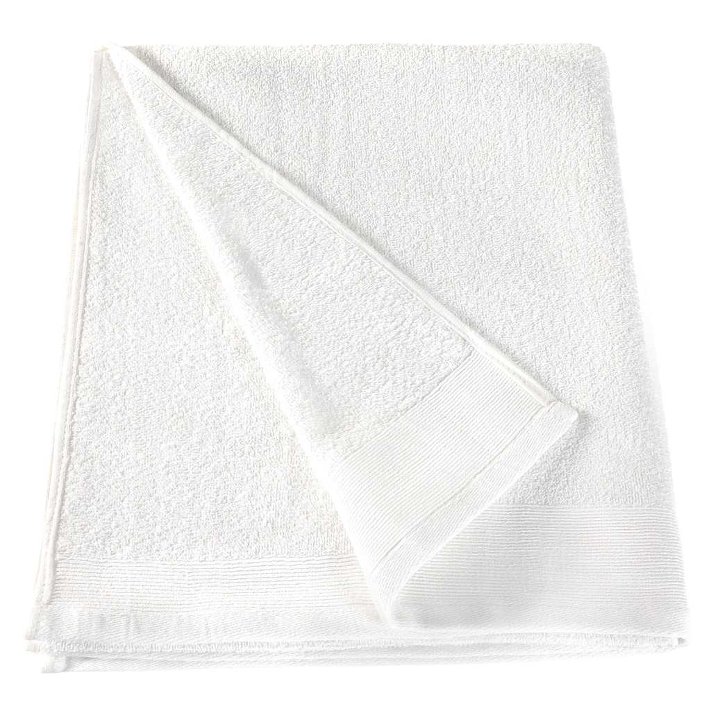 Asciugamani da Bagno 5 pz Cotone 450 gsm 100x150 cm Bianchi