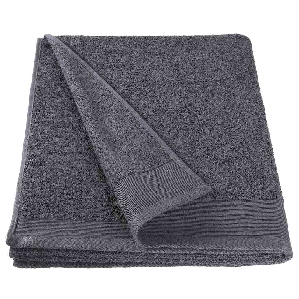 Asciugamani 2 pz in Cotone 450 gsm 50x100 cm Antracite