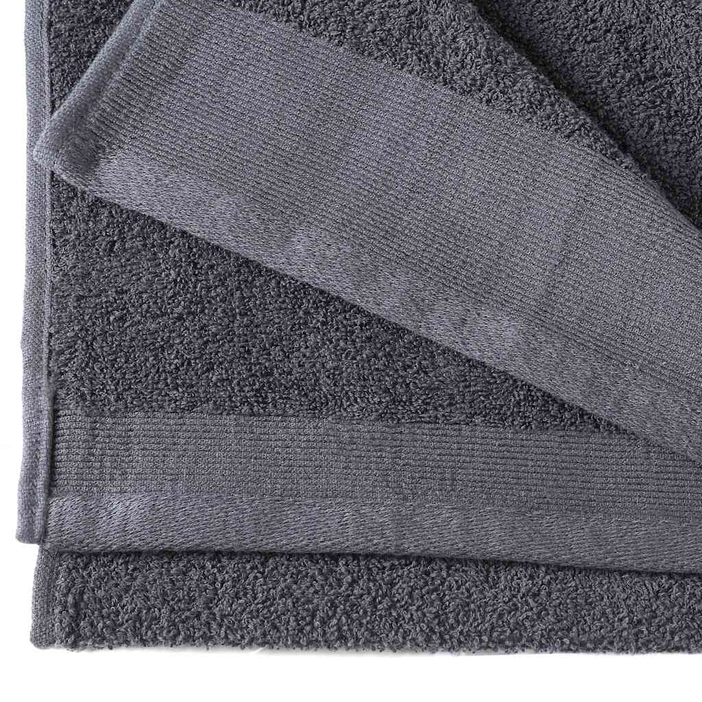 Asciugamani 2 pz in Cotone 450 gsm 50x100 cm Antracite