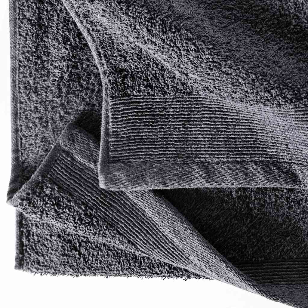 Asciugamani per Sauna 5 pz in Cotone 450 gsm 80x200cm Antracite
