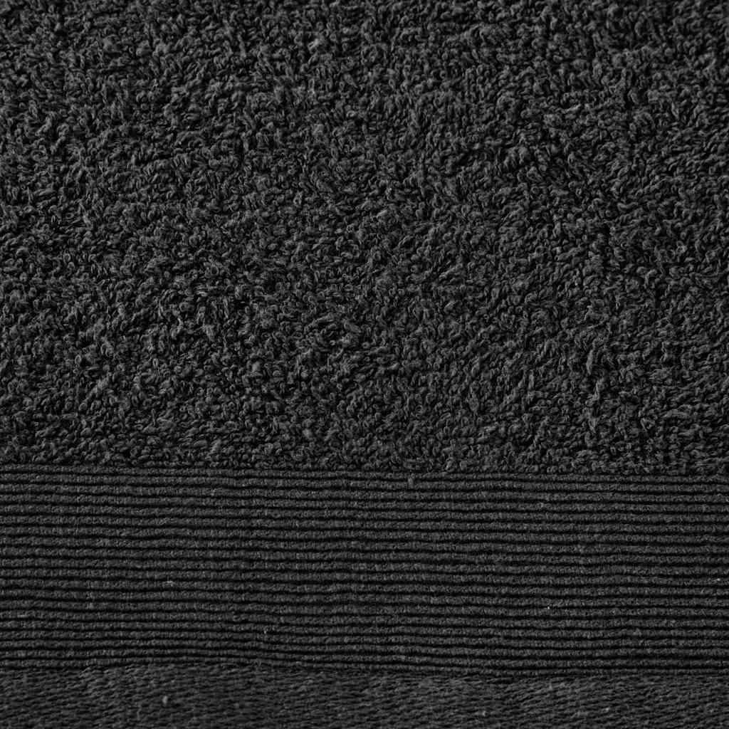 Asciugamani Bagno Set 2 pz Cotone 450 gsm 100x150 cm Nero