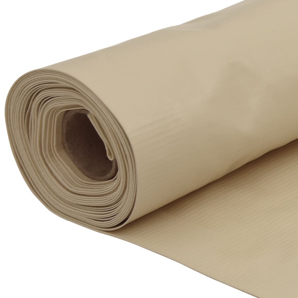 Paravento Balcone Beige 120x300 cm Tessuto Oxford