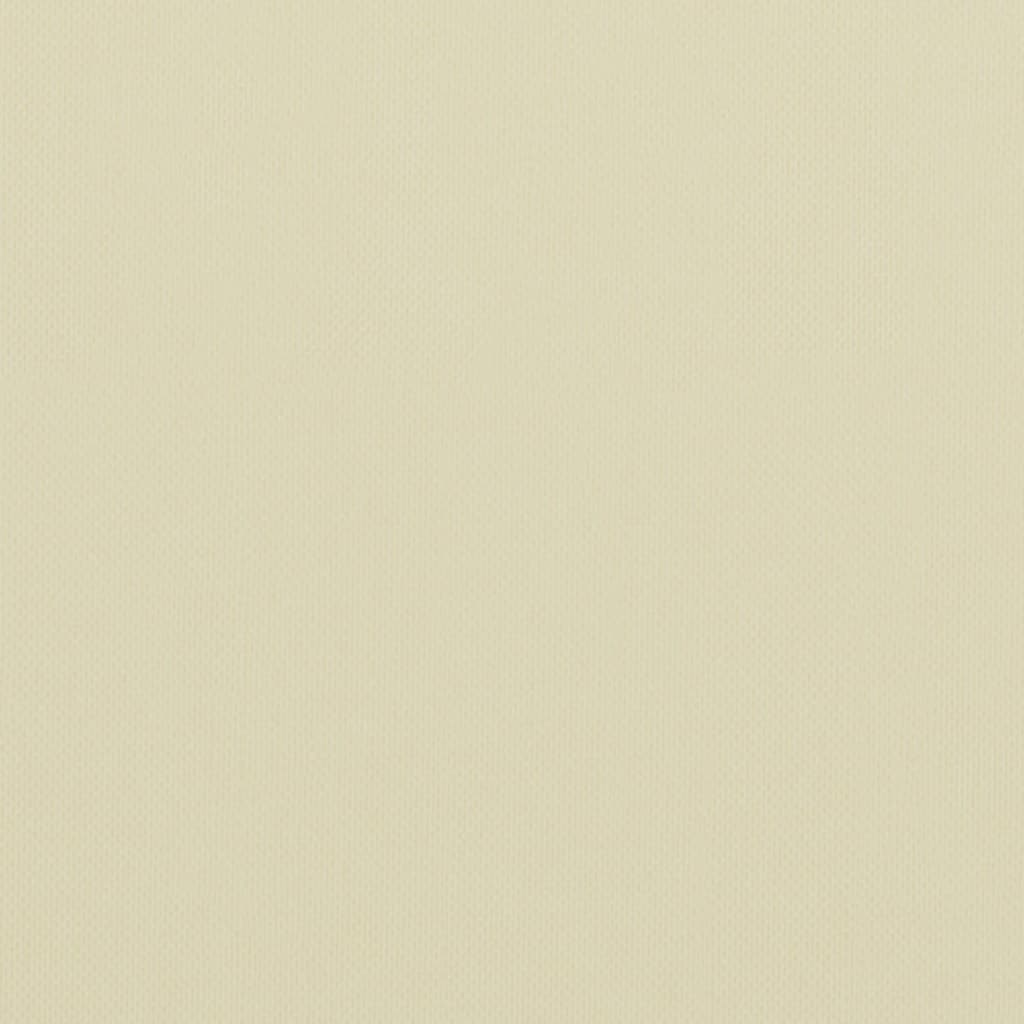 Paravento da Balcone Crema 120x600 cm Tessuto Oxford