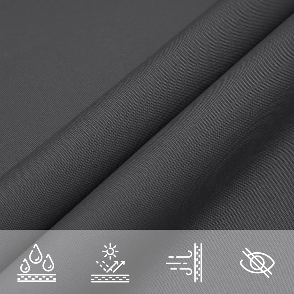 Vela Parasole in Tela Oxford Quadrata 4,5x4,5 m Antracite