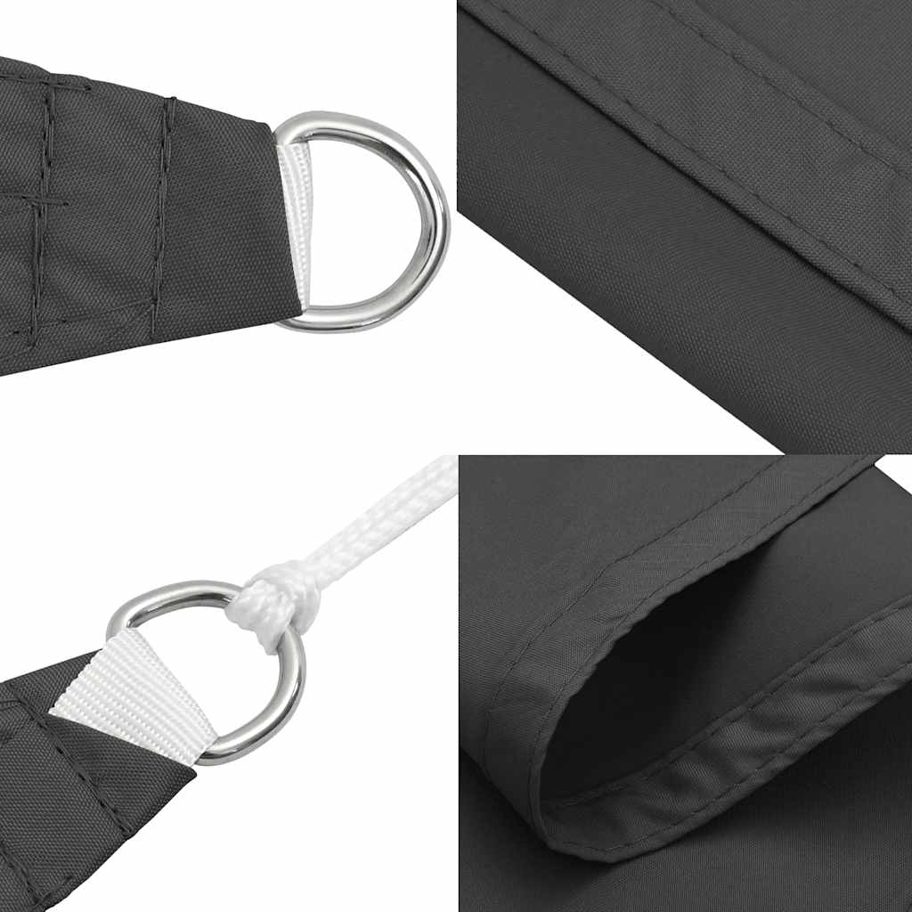 Parasole a Vela Oxford Rettangolare 2,5x4 m Antracite