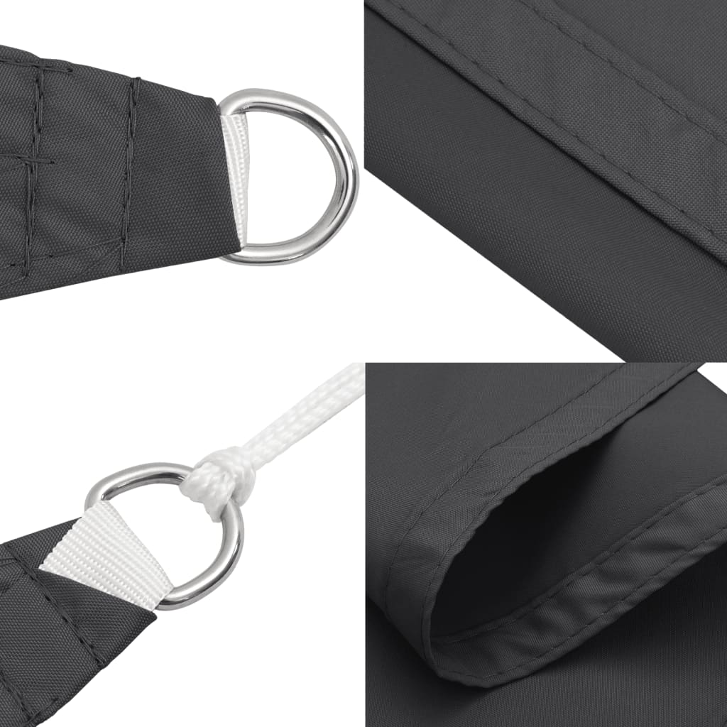 Parasole a Vela Oxford Rettangolare 3x4 m Antracite