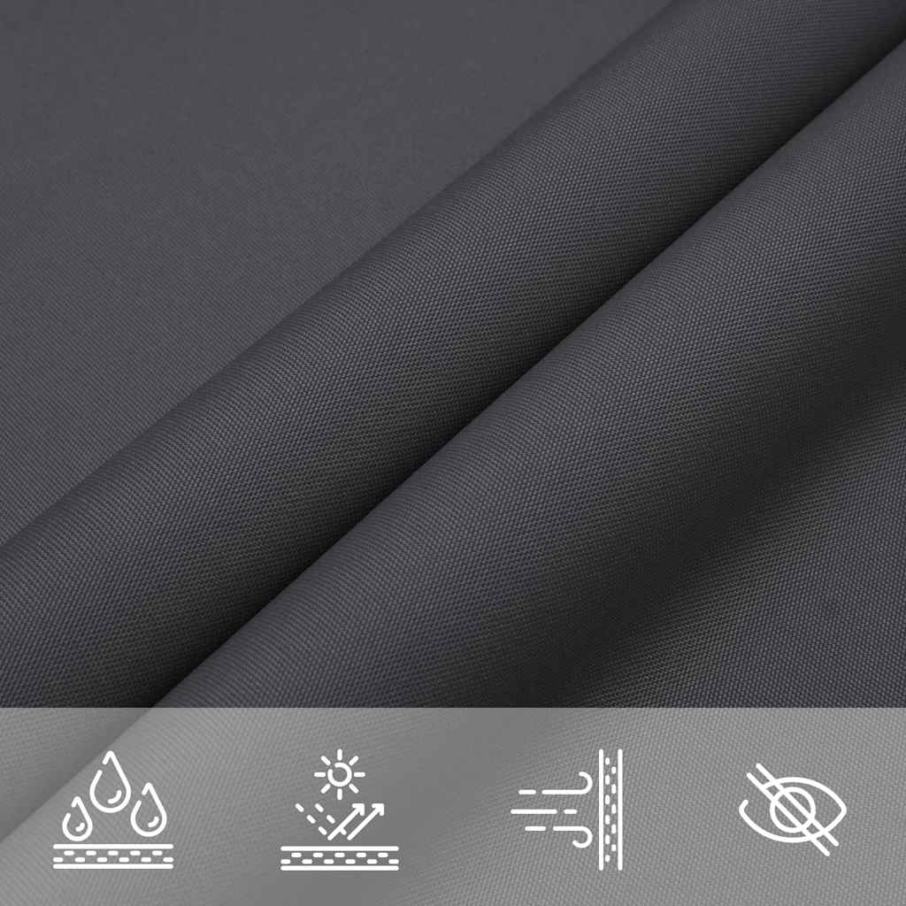 Parasole a Vela Oxford Rettangolare 5x8 m Antracite