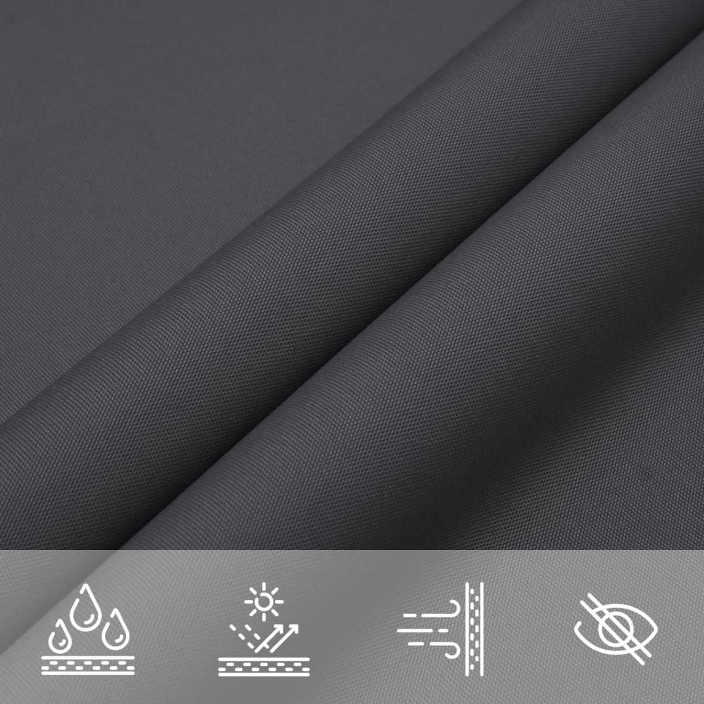 Parasole a Vela Oxford Triangolare 3x3x3 m Antracite