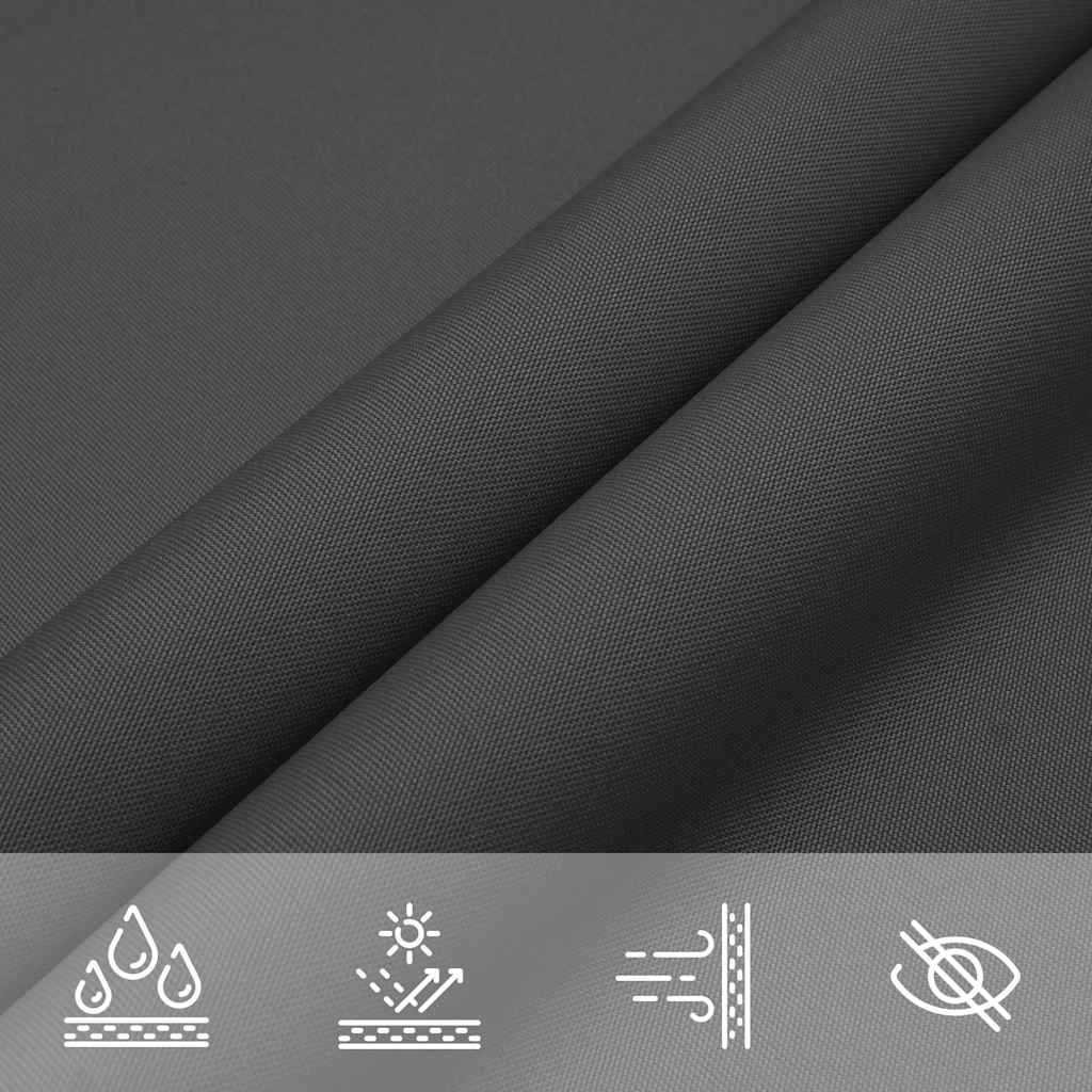 Parasole a Vela Oxford Triangolare 3x4x4 m Antracite