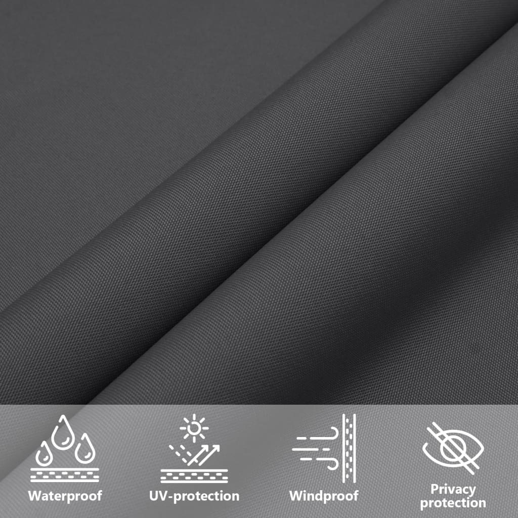Parasole a Vela Oxford Triangolare 4x5x5 m Antracite