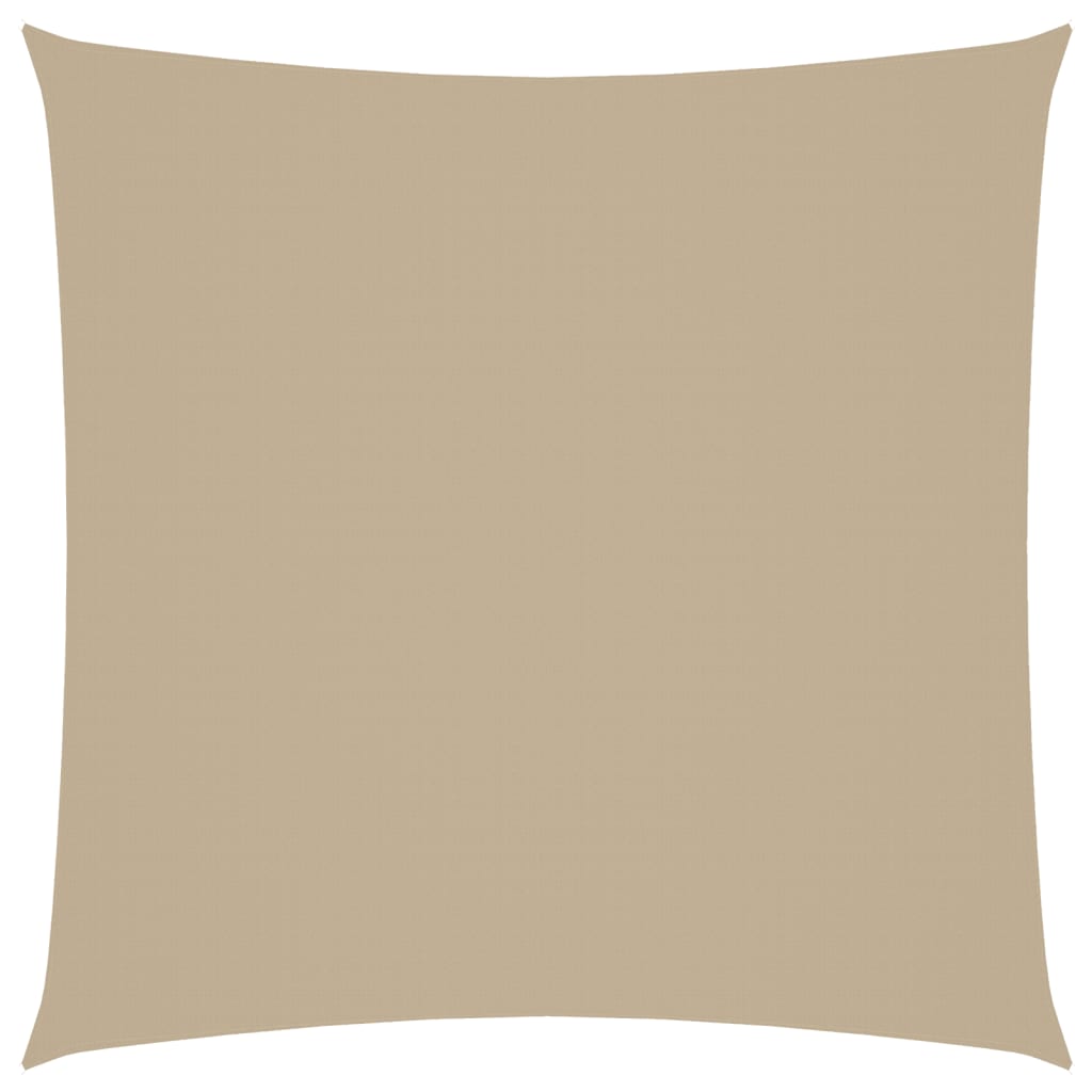 Parasole a Vela in Tela Oxford Quadrata 4x4 m Beige
