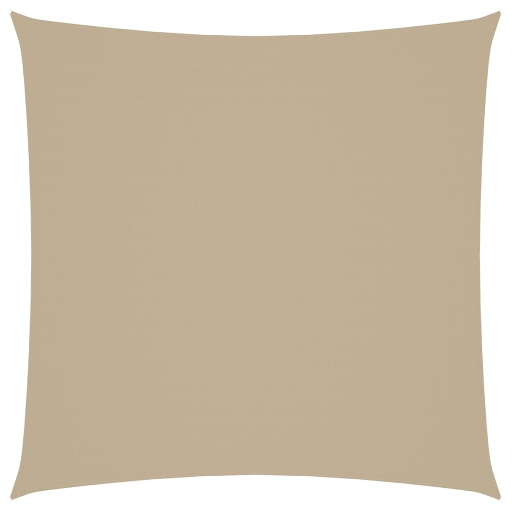 Parasole a Vela in Tela Oxford Quadrato 6x6 m Beige