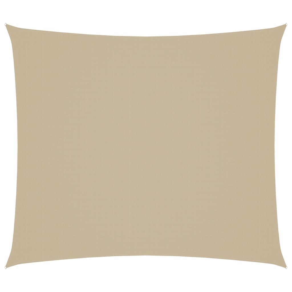 Parasole a Vela Oxford Rettangolare 2x2,5 m Beige